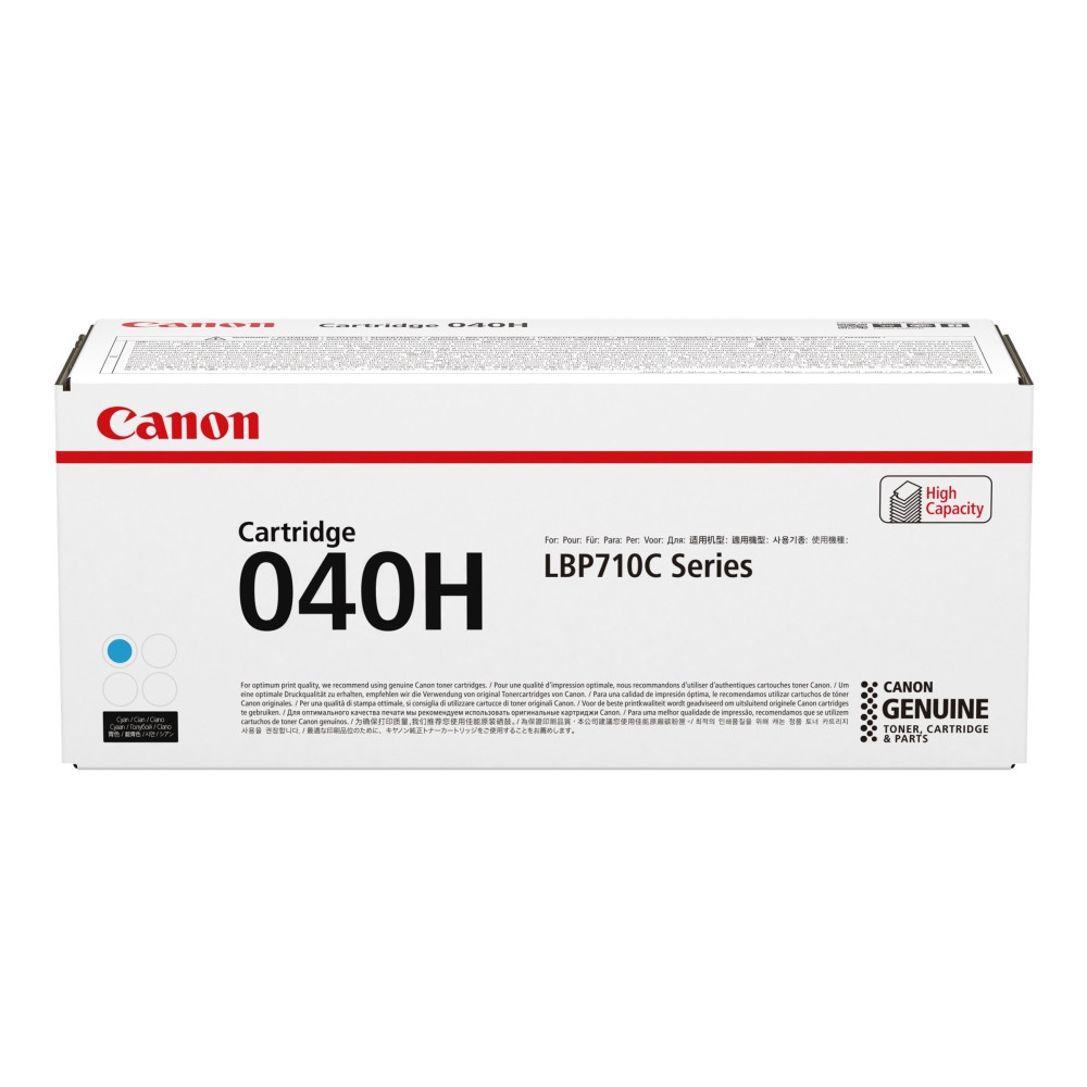 Produktbild för Canon 040 H - hög kapacitet - cyan - original - tonerkassett