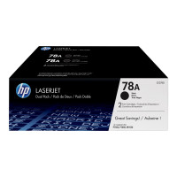 Produktbild för HP 78A - 2-pack - svart - original - LaserJet - tonerkassett (CE278AD)