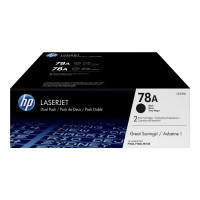Produktbild för HP 78A - 2-pack - svart - original - LaserJet - tonerkassett (CE278AD)