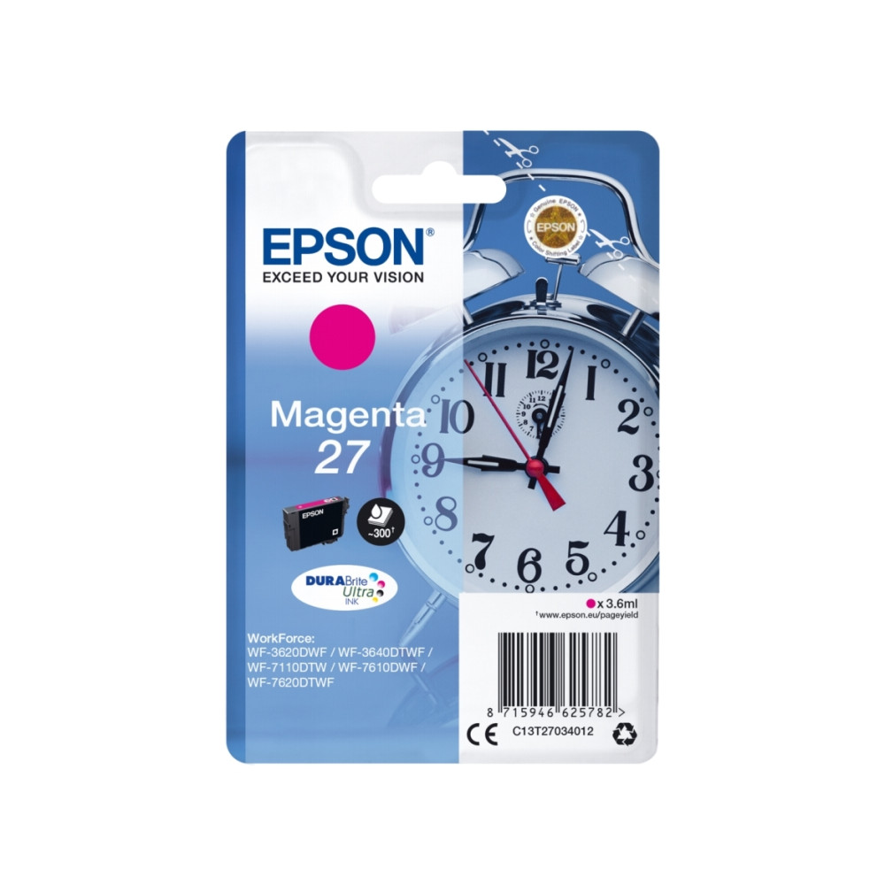 Produktbild för Epson 27 - magenta - original - bläckpatron