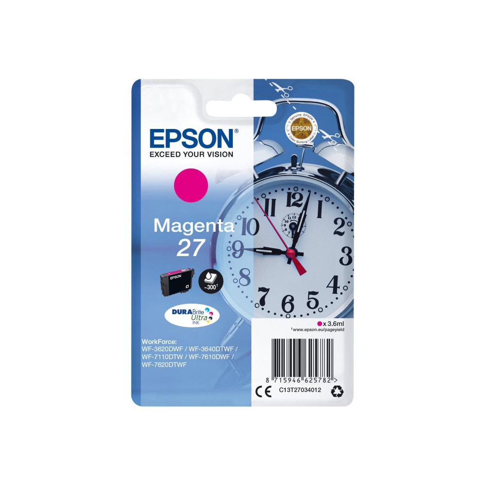Produktbild för Epson 27 - magenta - original - bläckpatron