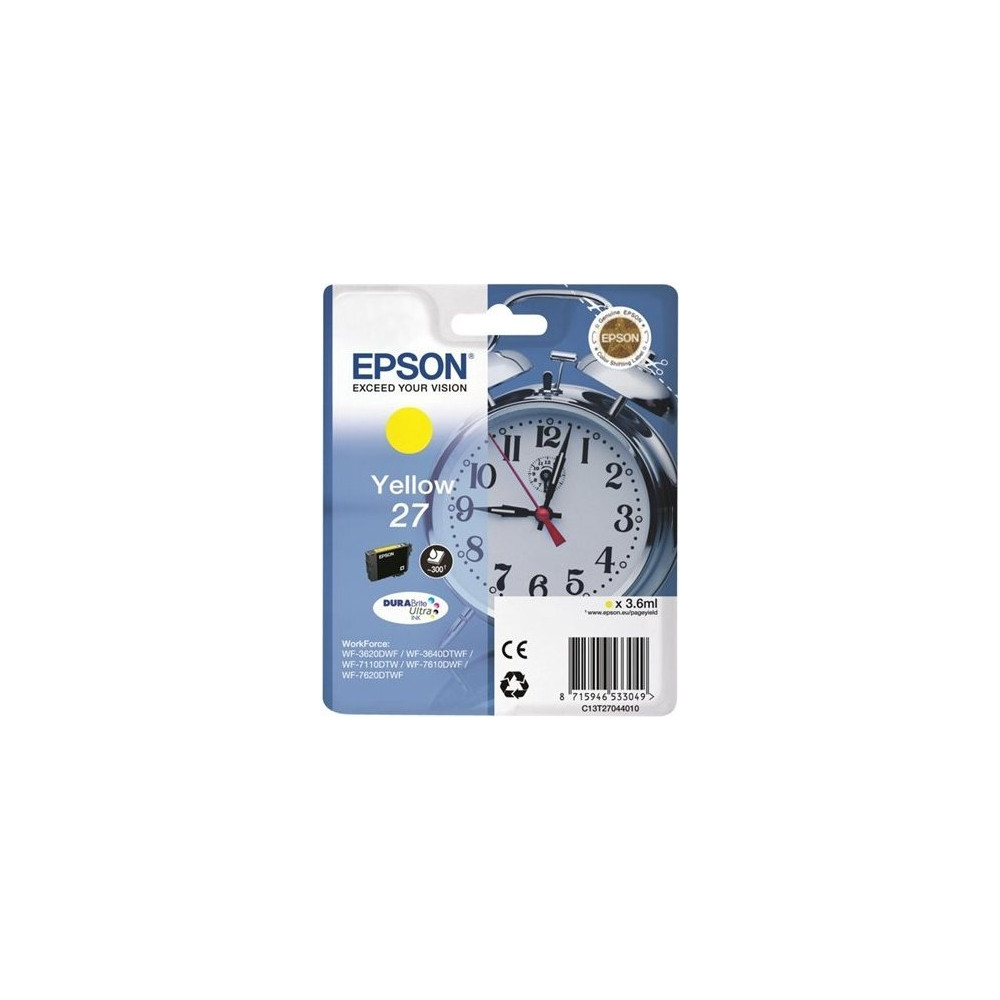 Produktbild för Epson 27 - gul - original - bläckpatron
