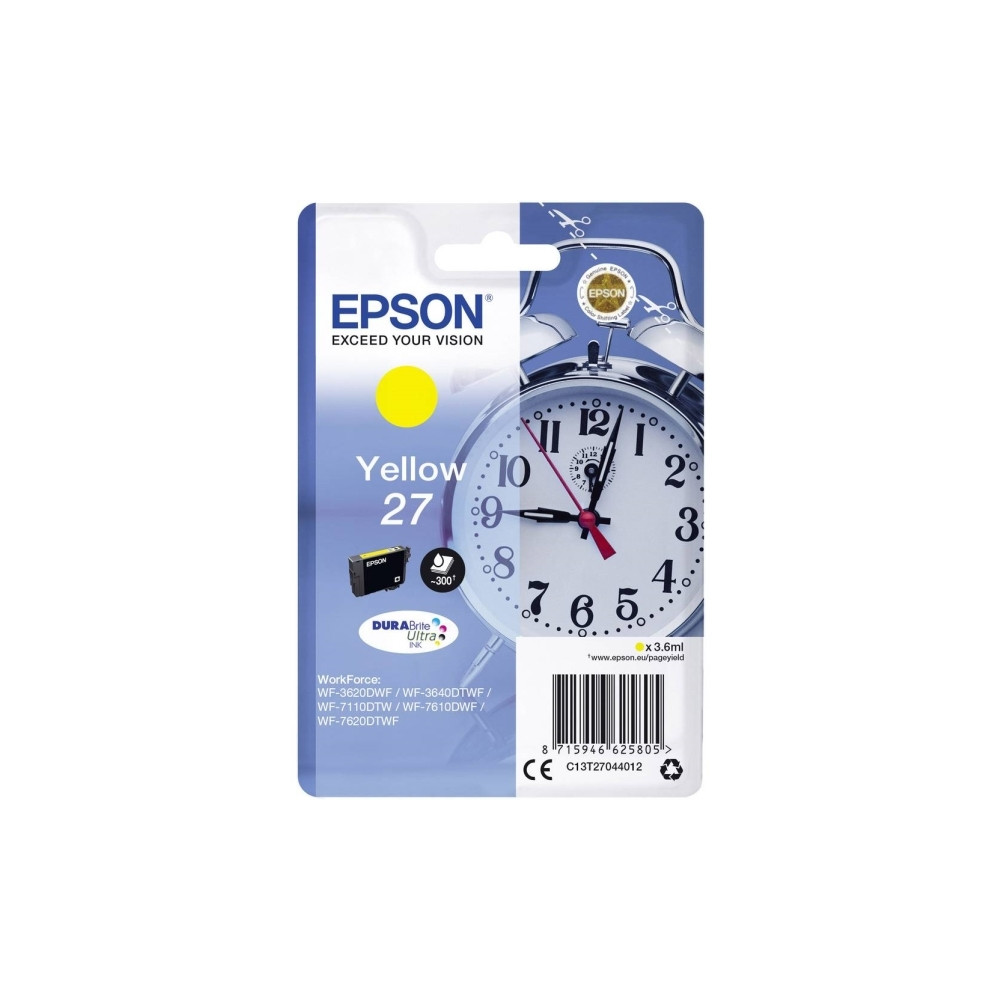 Produktbild för Epson 27 - gul - original - bläckpatron