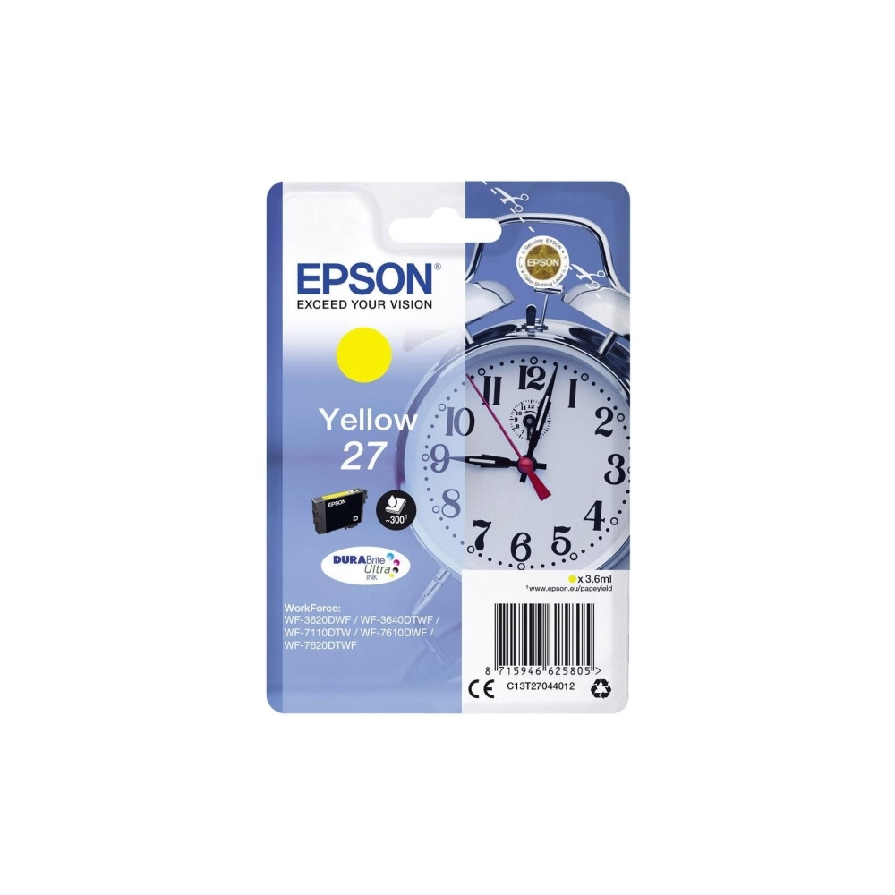 Produktbild för Epson 27 - gul - original - bläckpatron