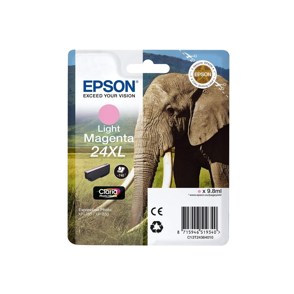 Produktbild för Epson 24XL - XL - ljus magenta - original - bläckpatron