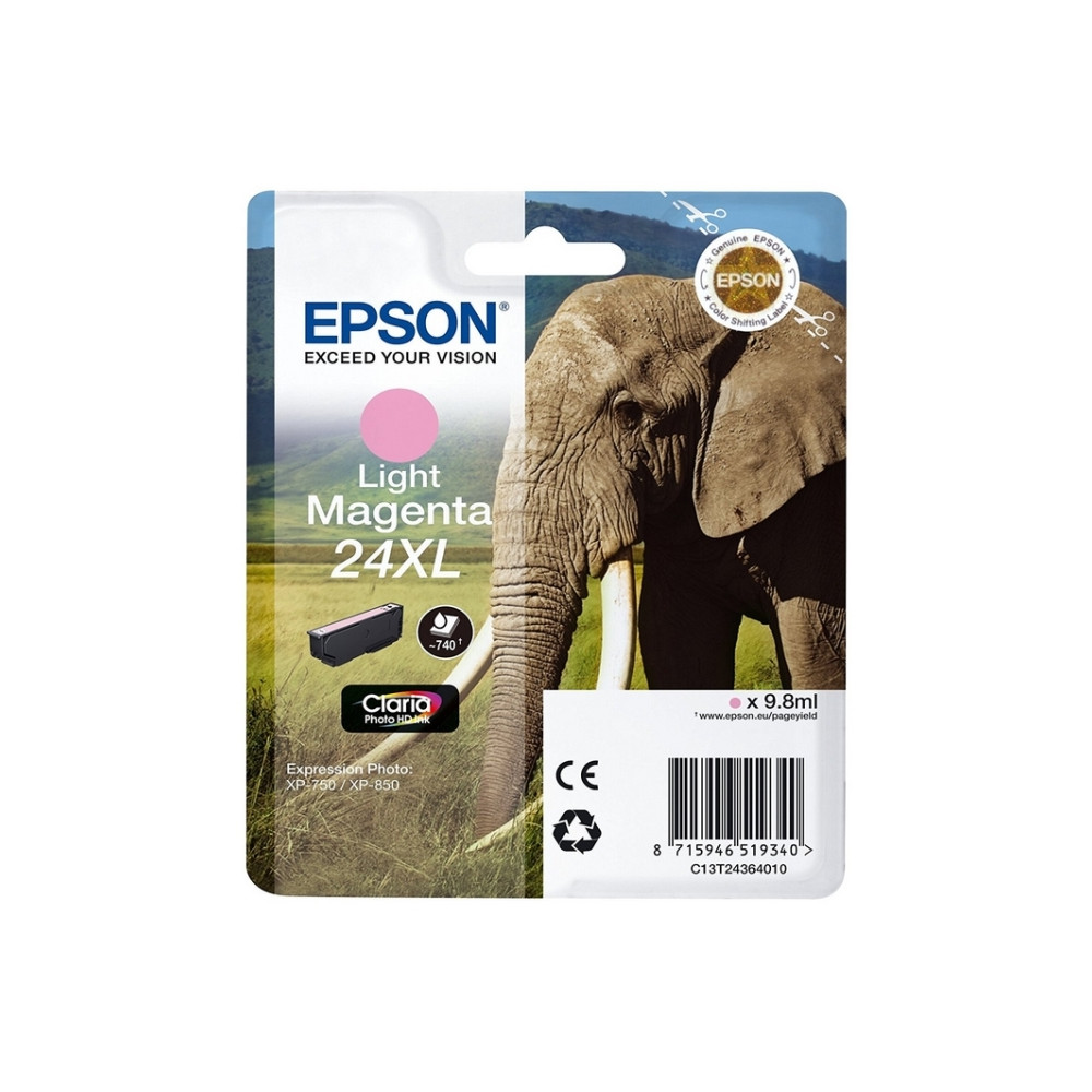 Produktbild för Epson 24XL - XL - ljus magenta - original - bläckpatron