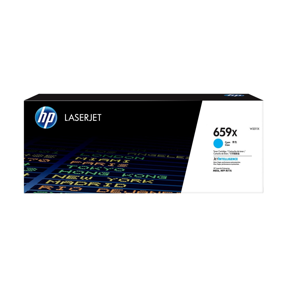 Produktbild för HP 659X - cyan - original - LaserJet - tonerkassett (W2011X)