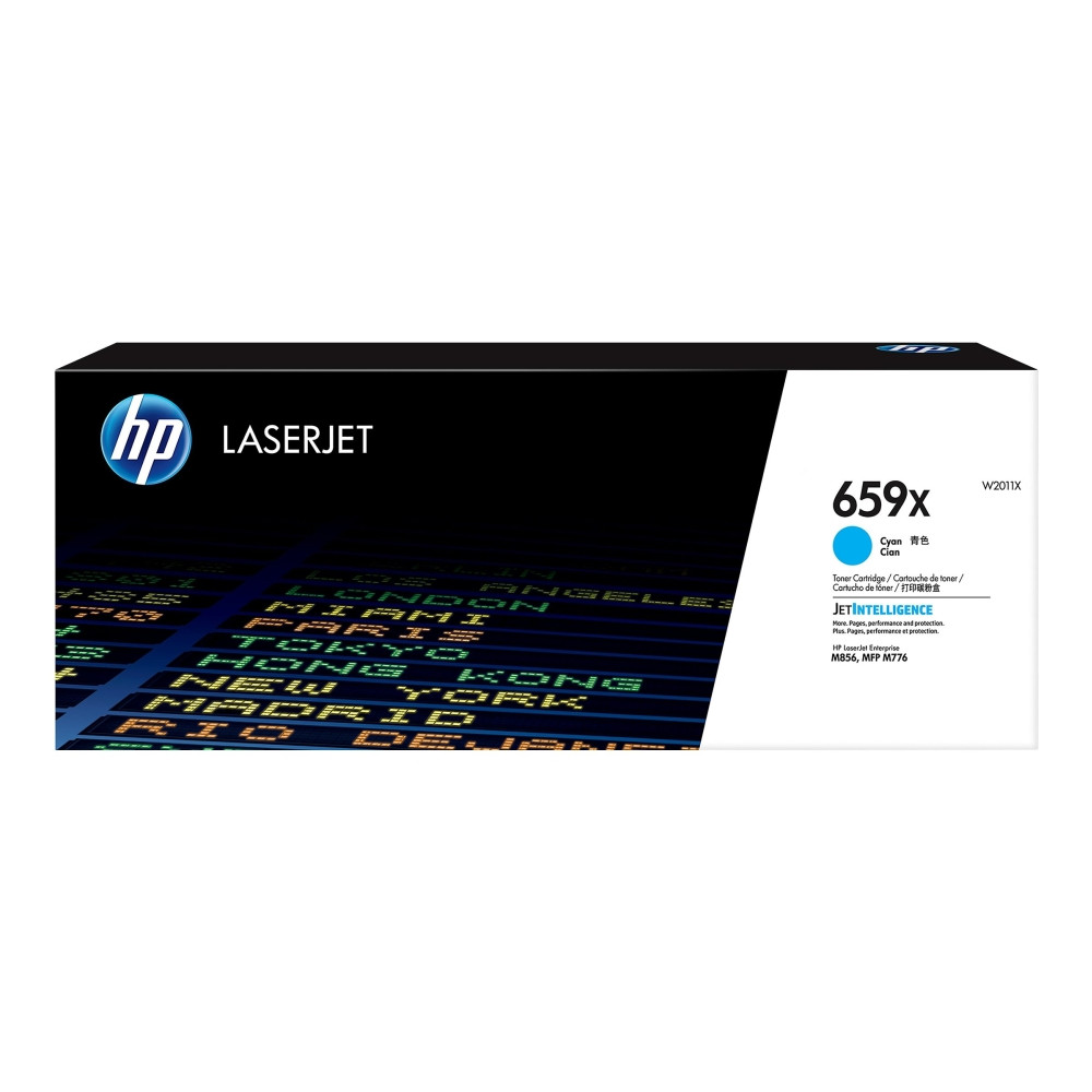 Produktbild för HP 659X - cyan - original - LaserJet - tonerkassett (W2011X)