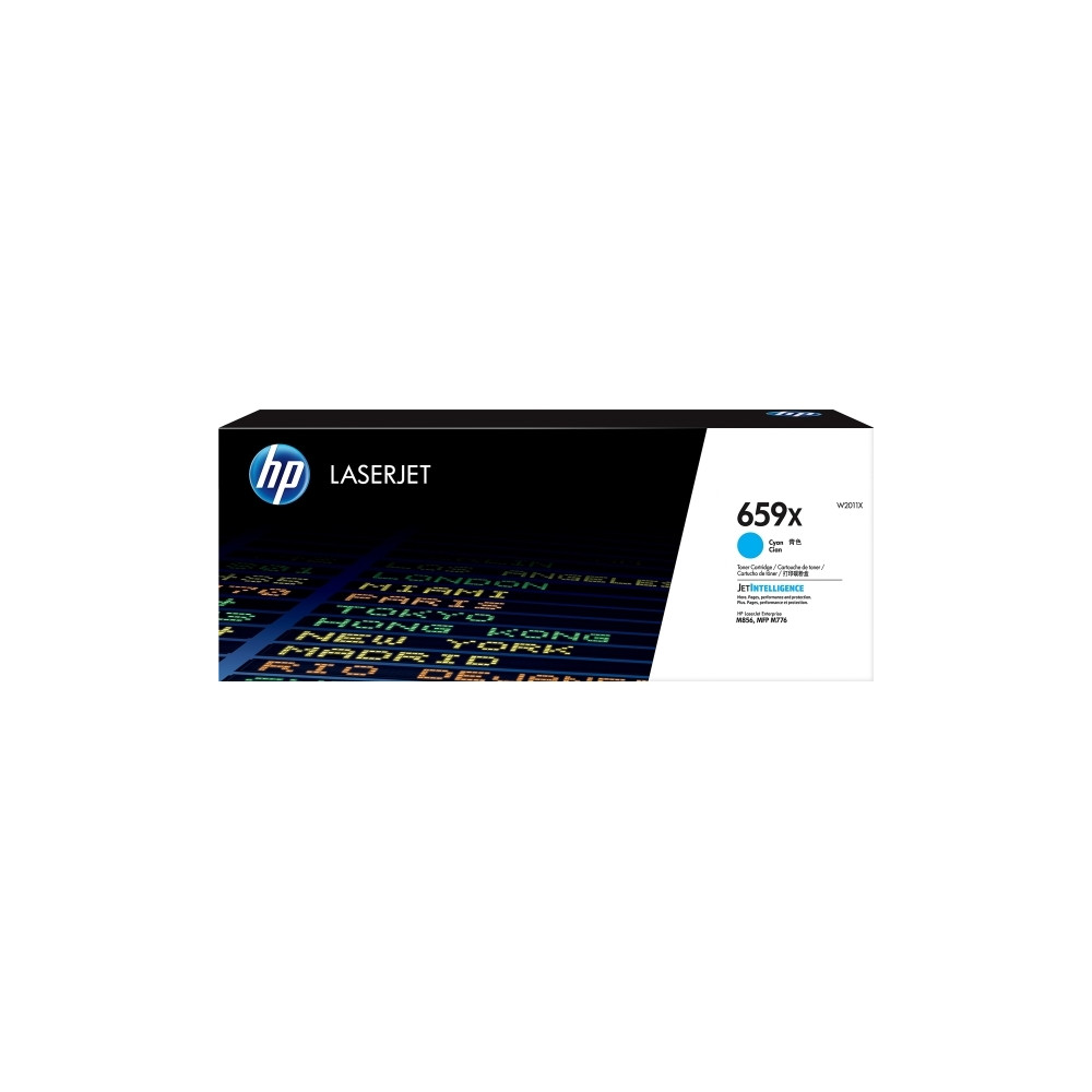 Produktbild för HP 659X - cyan - original - LaserJet - tonerkassett (W2011X)