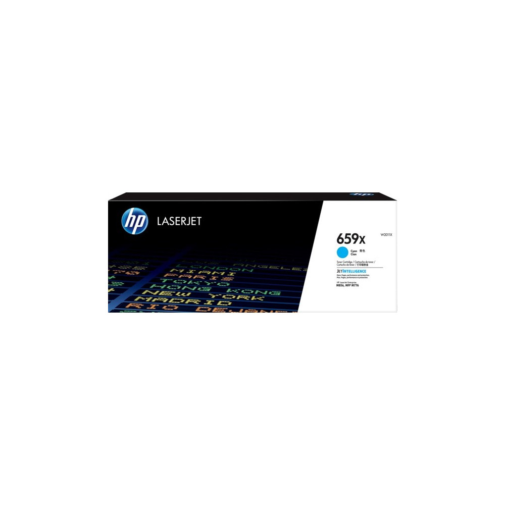 Produktbild för HP 659X - cyan - original - LaserJet - tonerkassett (W2011X)