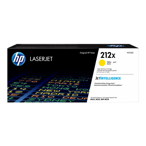 HP HP 212X - Lång livslängd - gul - original - LaserJet - tonerkassett (W2122X)