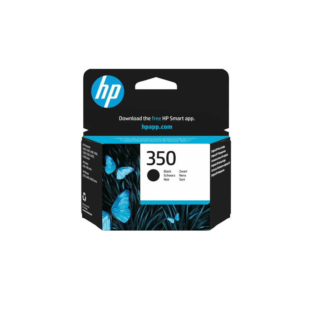 Produktbild för HP 350 - svart - original - bläckpatron