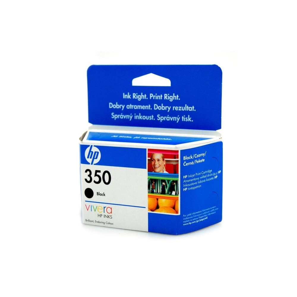 Produktbild för HP 350 - svart - original - bläckpatron
