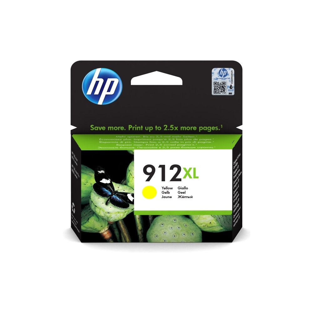 Produktbild för HP 912XL - Lång livslängd - gul - original - bläckpatron