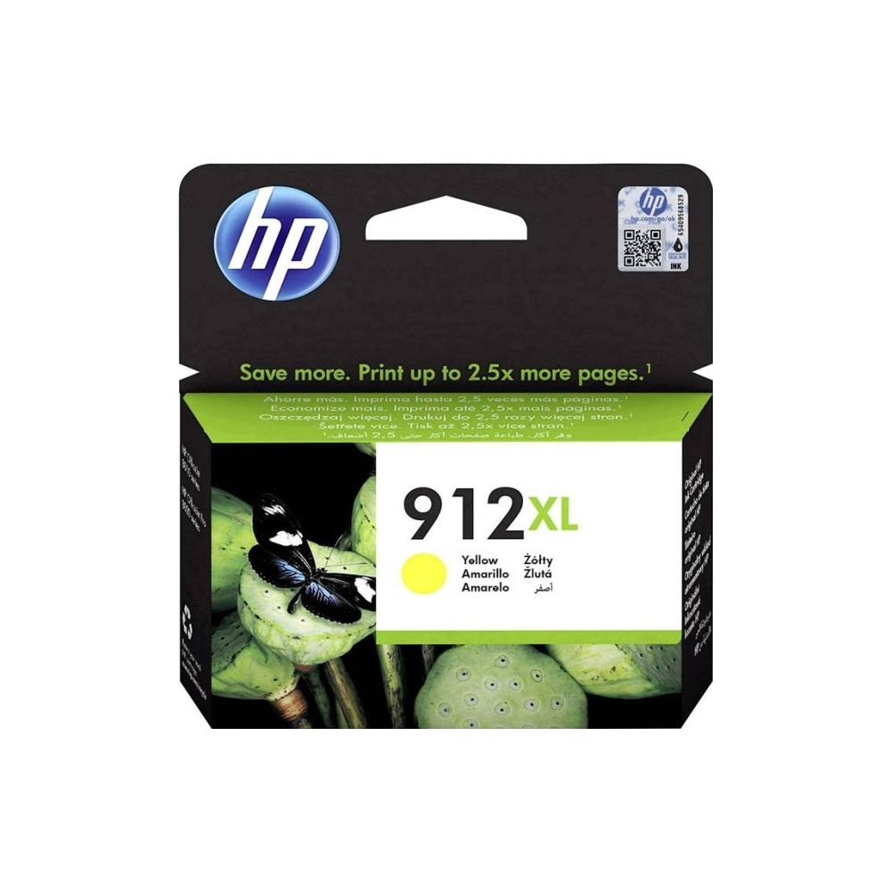 Produktbild för HP 912XL - Lång livslängd - gul - original - bläckpatron