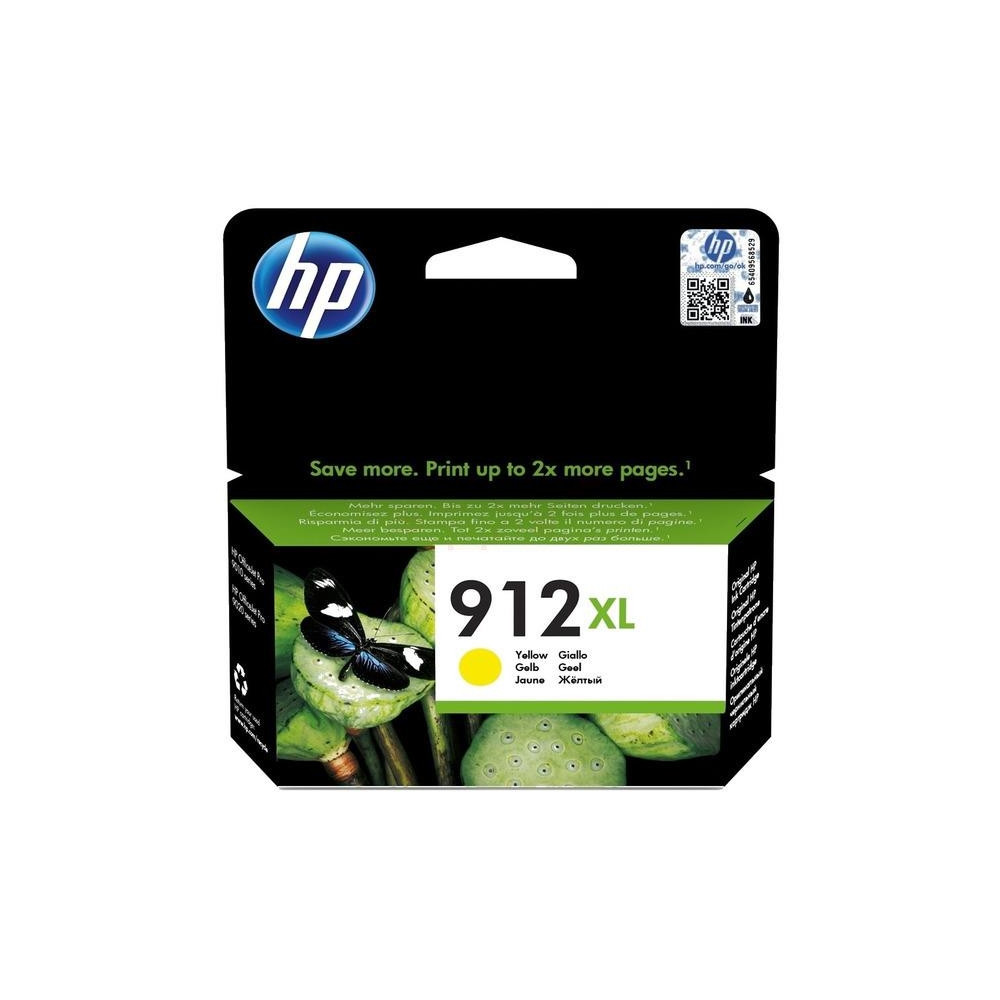 Produktbild för HP 912XL - Lång livslängd - gul - original - bläckpatron