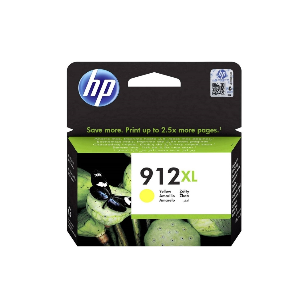 Produktbild för HP 912XL - Lång livslängd - gul - original - bläckpatron