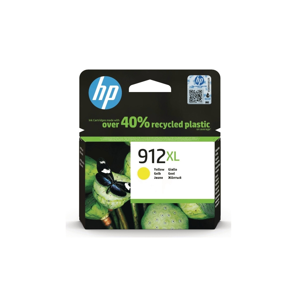 Produktbild för HP 912XL - Lång livslängd - gul - original - bläckpatron