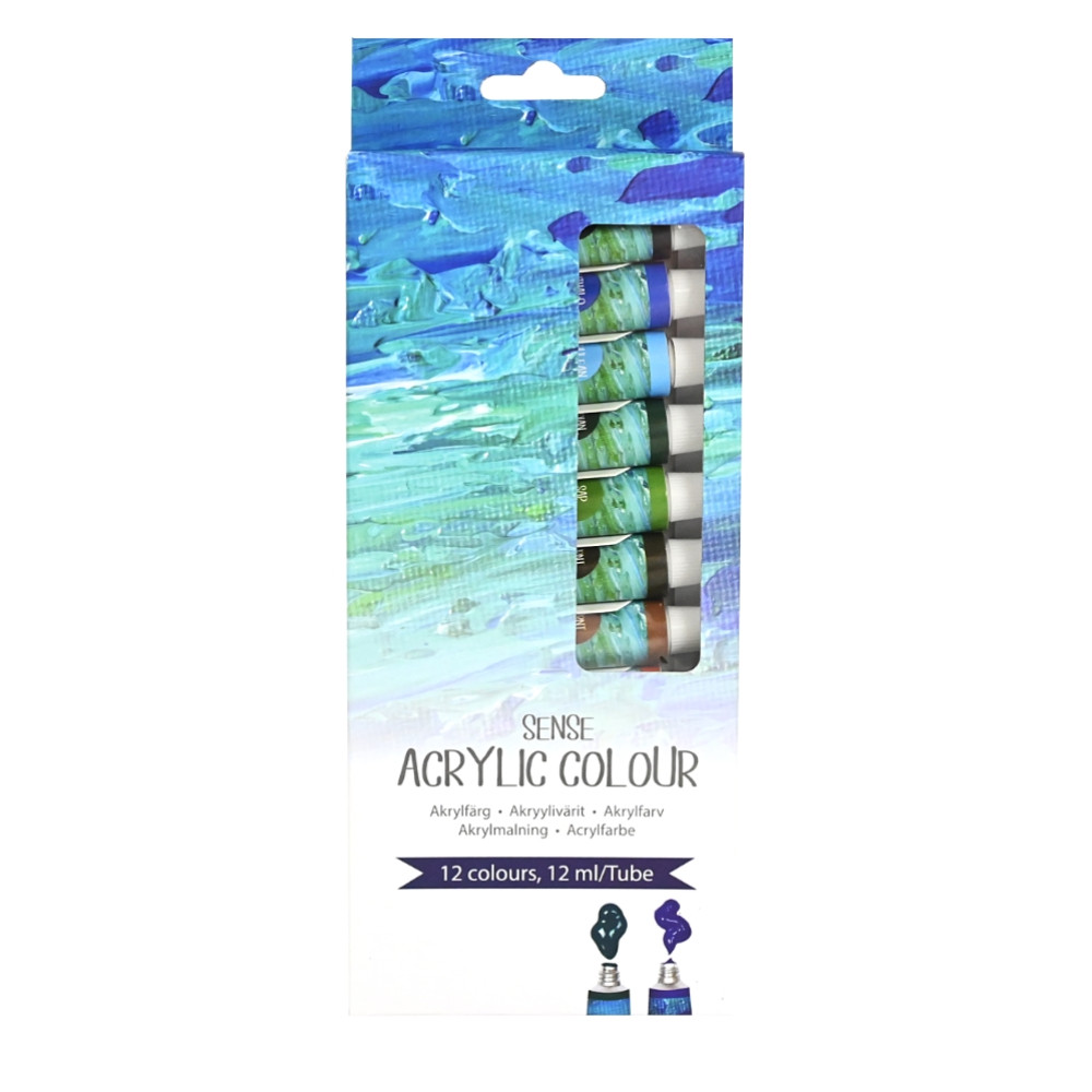 Produktbild för Akrylfärgset 12x12 ml