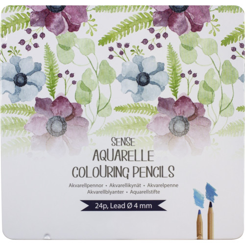 Sense Akvarellpennor 24 st FSC® ETUI