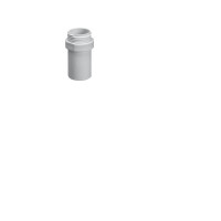 Produktbild för Purus rak koppling Ø32 mm längd 65 mm med 1" utvändig gänga...