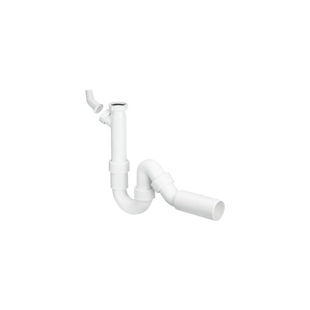 Produktbild för Viega vattenlås 1 1/2" Ø50 mm för köksvask, 45 grader, med s...
