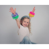 Produktbild för Fluffiga fidget-armband, 4 st