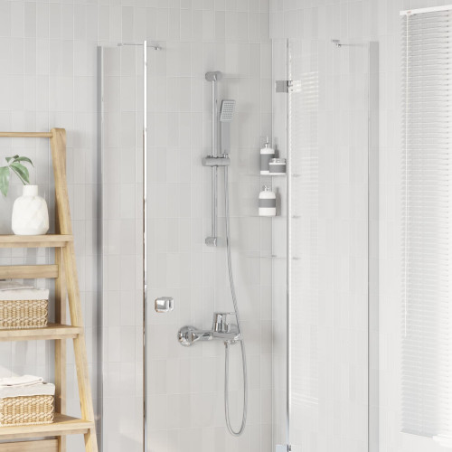 vidaXL Duschsystemset Krom 70 cm Rostfritt stål