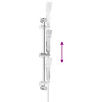 Produktbild för Duschsystemset Krom 70 cm Rostfritt stål