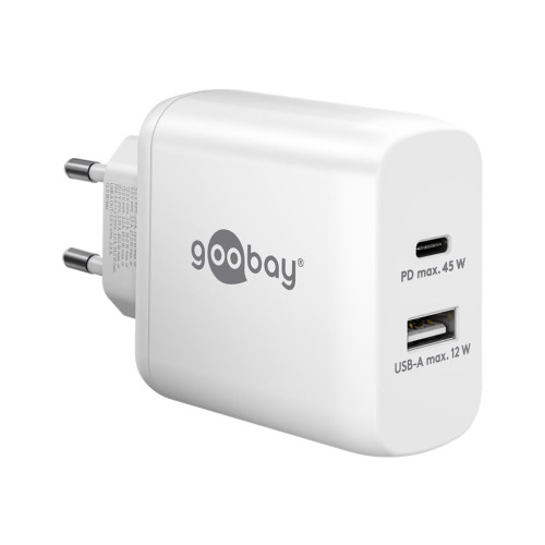 Goobay goobay strömadapter - GaN - USB, USB-C - 45 Watt
