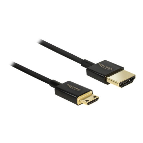 DeLOCK Delock Slim Premium - HDMI-kabel med Ethernet - 2 m