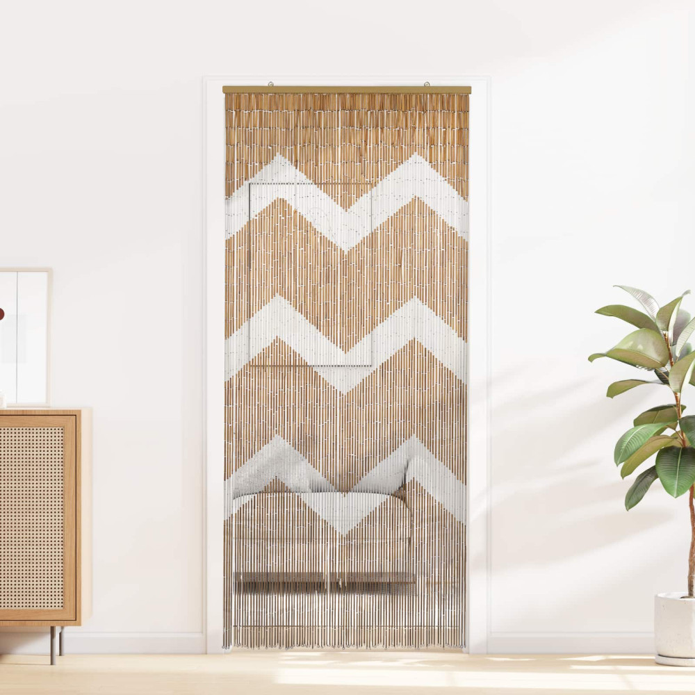 Produktbild för Insektsdörrgardin flerfärgad 200 x 90 cm Bambu
