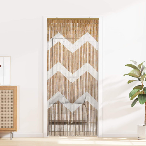 vidaXL Insektsdörrgardin flerfärgad 200 x 90 cm Bambu