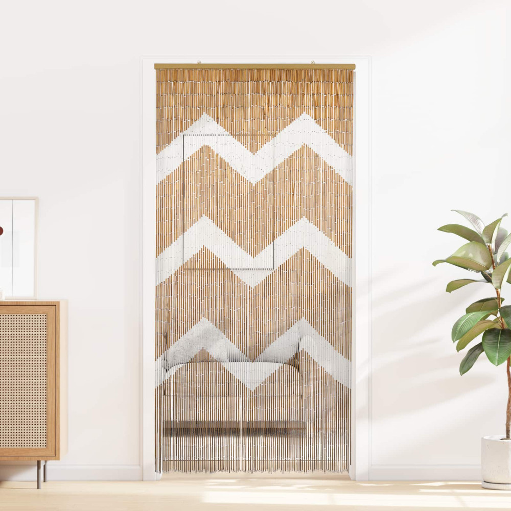 Produktbild för Insektsdörrgardin flerfärgad 200 x 100 cm Bambu