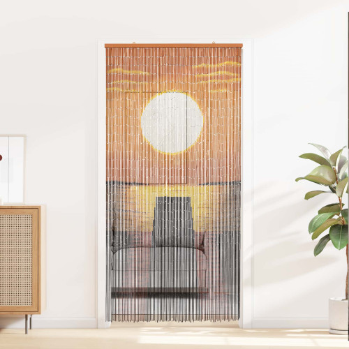 vidaXL Insektsdörrgardin flerfärgad 200 x 100 cm Bambu