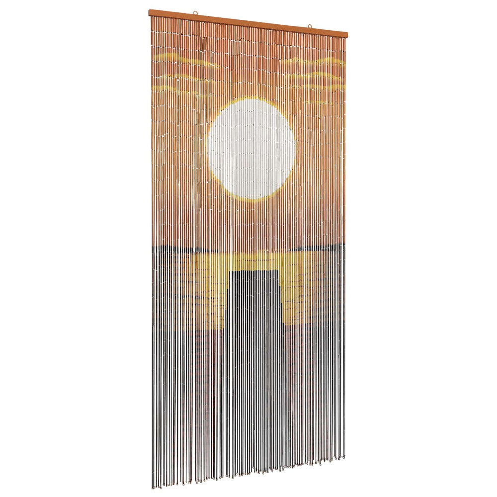 Produktbild för Insektsdörrgardin flerfärgad 200 x 100 cm Bambu