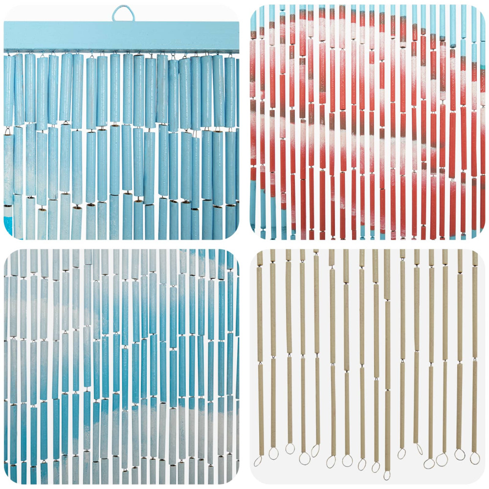 Produktbild för Insektsdörrgardin flerfärgad 200 x 90 cm Bambu