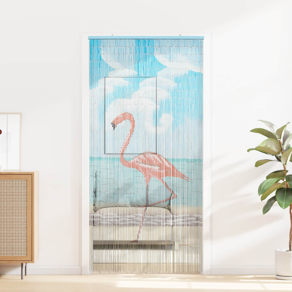 Produktbild för Insektsdörrgardin flerfärgad 200 x 100 cm Bambu