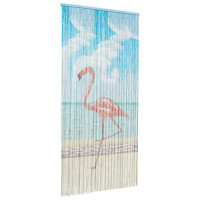 Produktbild för Insektsdörrgardin flerfärgad 200 x 100 cm Bambu
