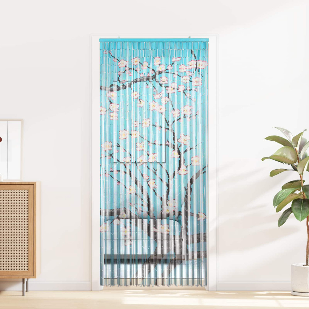 Produktbild för Insektsdörrgardin flerfärgad 200 x 90 cm Bambu
