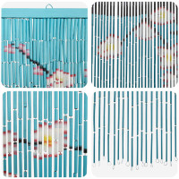 Produktbild för Insektsdörrgardin flerfärgad 200 x 100 cm Bambu