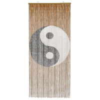 Produktbild för Insektsdörrgardin flerfärgad 200 x 90 cm Bambu