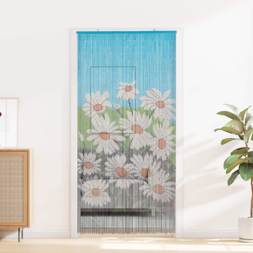 Produktbild för Insektsdörrgardin flerfärgad 200 x 100 cm Bambu