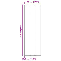 Produktbild för Insektsdörr med nätgardin Svart 70 x 220 cm Polyester