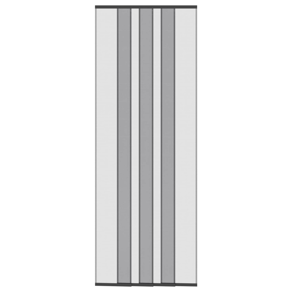 Produktbild för Insektsdörr med nätgardin Svart 80 x 220 cm Polyester