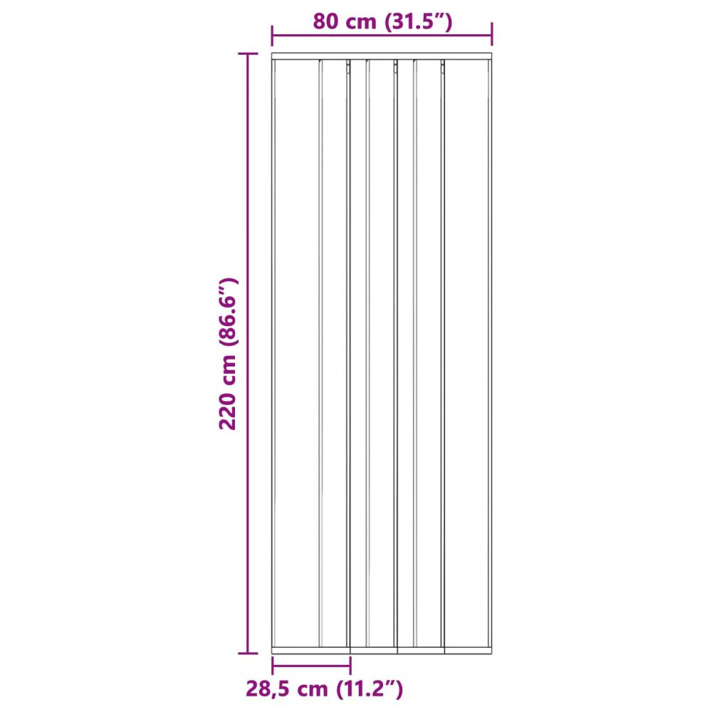Produktbild för Insektsdörr med nätgardin Svart 80 x 220 cm Polyester