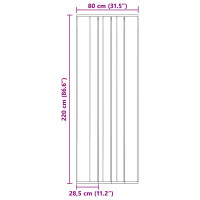 Produktbild för Insektsdörr med nätgardin Svart 80 x 220 cm Polyester