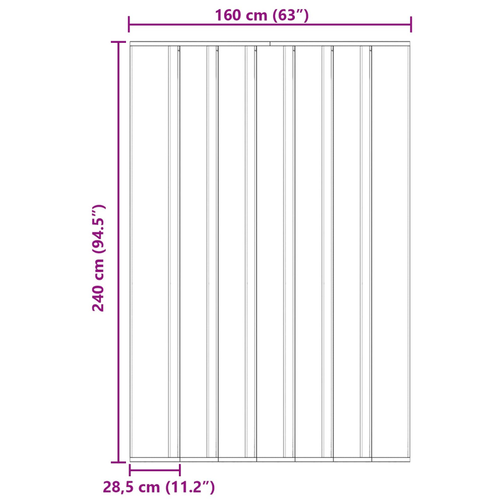 Produktbild för Insektsdörr med nätgardin Svart 160 x 240 cm Polyester