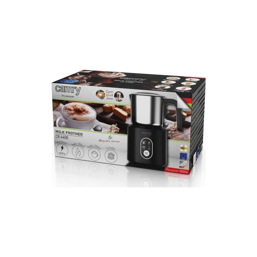 Produktbild för Camry Premium CR 4498, Automatisk mjölkskummare/värmare, Sva...