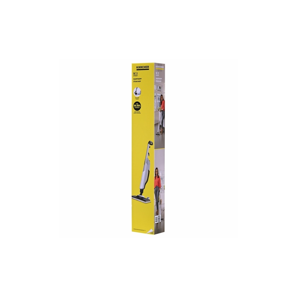 Produktbild för Kärcher SC 2 UPRIGHT, Ångmopp, 0,4 l, Svart, Vit, 5 m, 1600...